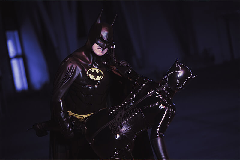 Batman cosplay, Catwoman cosplay, Burton